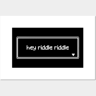 Hey Riddle Riddle Pixel Posters and Art